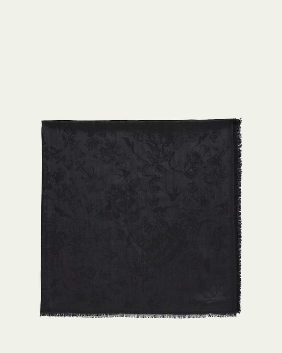 Sailor Tattoo Wool & Silk Shawl